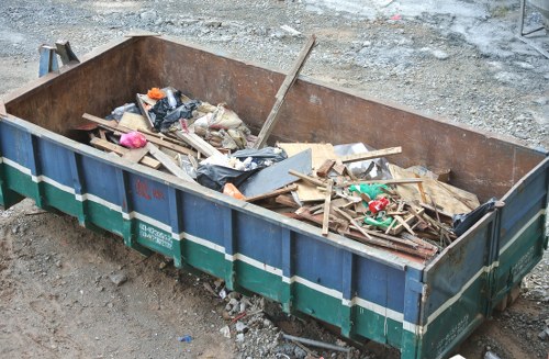 Entrance to a cleared house in Barking showing tidy rooms ready for disposal