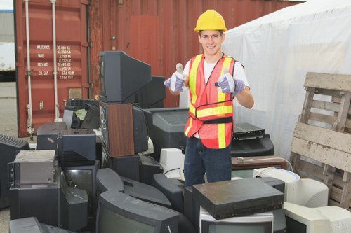 House clearance team working in a Barking home