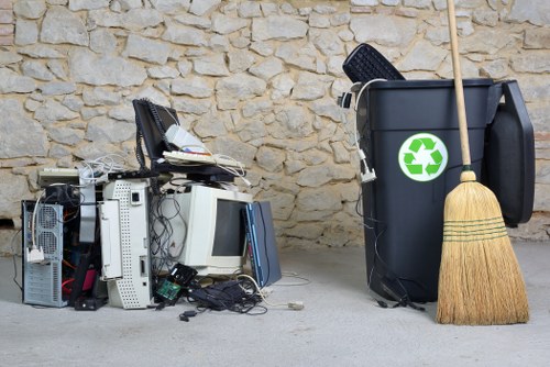 Eco-friendly garden clearance methods being applied